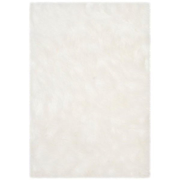 Safavieh Faux Sheep Skin Hand Tufted Rectangle Rug- Ivory- 2 x 3 ft. FSS235A-2